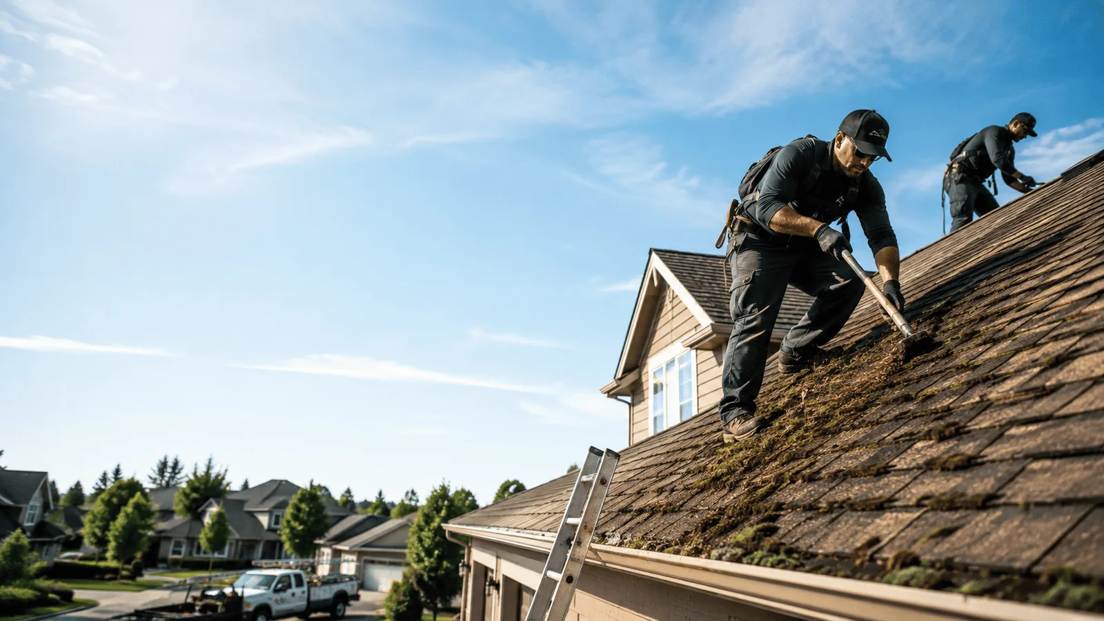 Roof Moss Removal in Illiopolis, IL near me